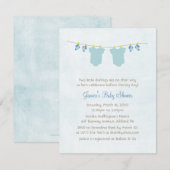 Twee keer zo mooi als een mooie babyjongen kaart (Voorkant / Achterkant)