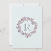 Twee keer zo mooi | Twins Boho Wreath Baby shower Kaart (Achterkant)