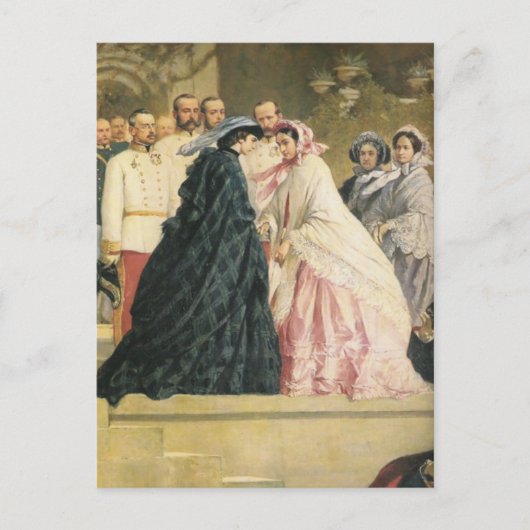 Twee keizerinnen ontmoeten elkaar (SISSI & CHARLOT Briefkaart (Voorkant)