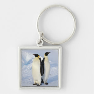 Twee keizerpinguïns in Antarctica Sleutelhanger