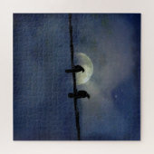 Twee Keltische koeien op een draad Legpuzzel (Horizontaal)