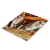 Twee Kerkuilen Tegeltje (Zijkant)