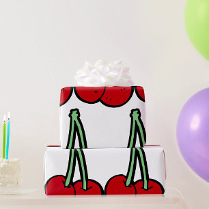 Twee Kersen Cadeaupapier