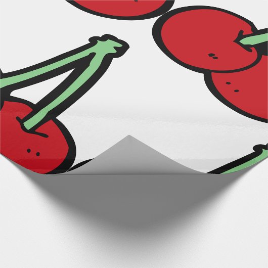 Twee kersen cadeaupapier