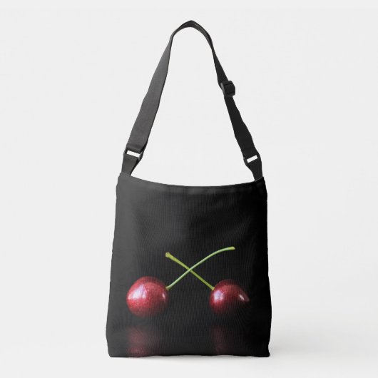 Twee kersen cbba crossbody tas (Voorkant)
