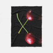 Twee kersen fbcnm fleece deken (Voorkant)