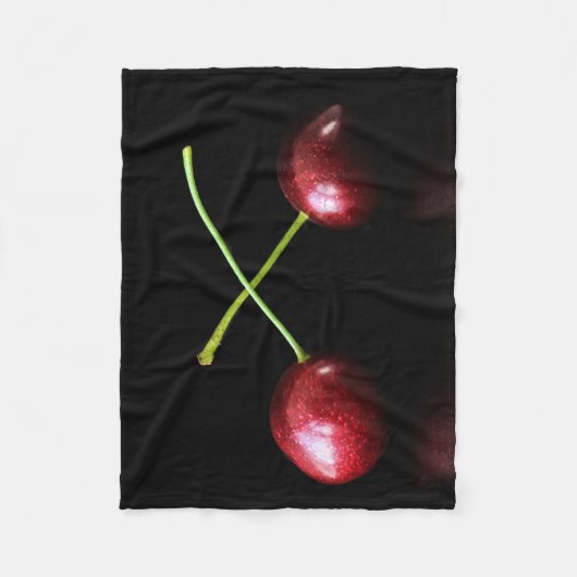 Twee kersen fbcnm fleece deken (Voorkant)