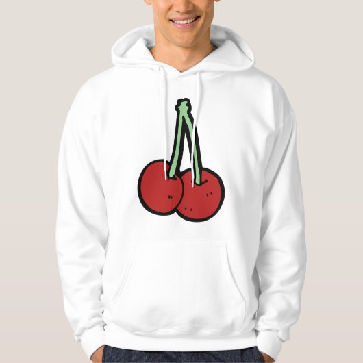 Twee kersen hoodie (Voorkant)