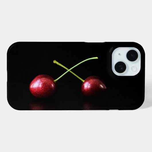Twee kersen iphcna Case-Mate iPhone case (Achterkant (horizontaal))