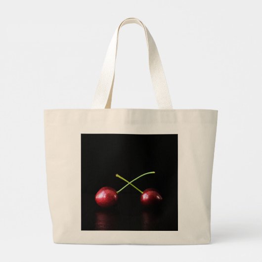 Twee kersen jtcna grote tote bag (Achterkant)