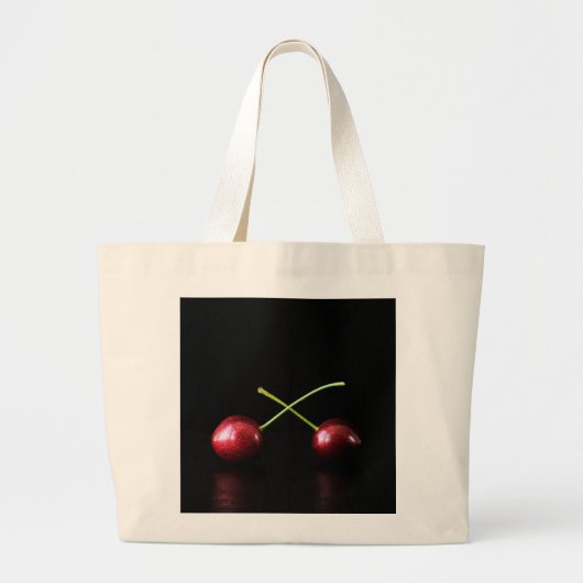 Twee kersen jtcnm grote tote bag (Voorkant)
