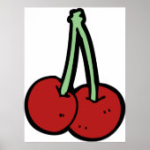 Twee kersen poster (Voorkant)