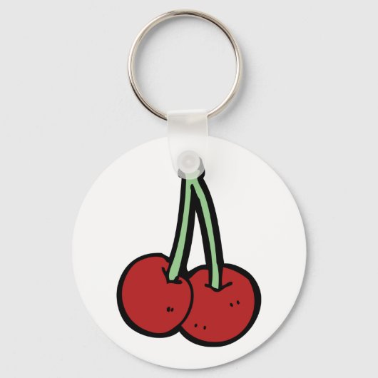 Twee kersen sleutelhanger (Achterkant)