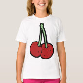 Twee kersen t-shirt (Voorkant)