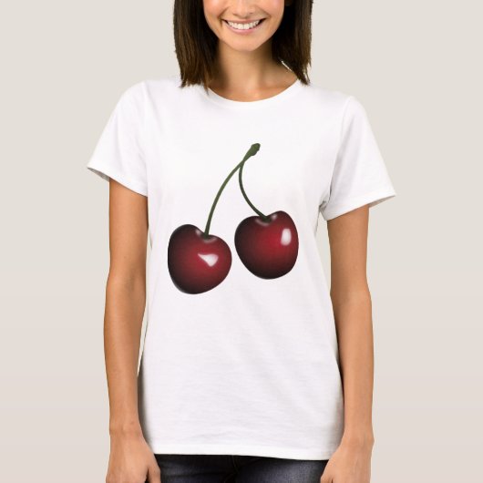 Twee kersen t-shirt (Voorkant)