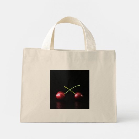 Twee kersen tcna mini tote bag (Achterkant)