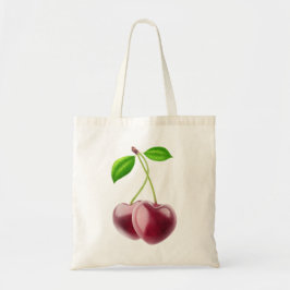 Twee kersen tote bag