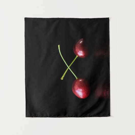 Twee kersen wtcnm wandkleed (Voorkant)