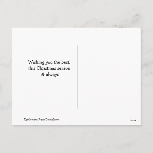 Twee kerst met feestdag Golden Retriever Feestdagenkaart (Achterkant)