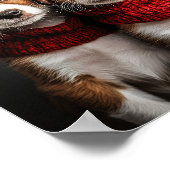 Twee kerst Puppies Poster (Hoek)