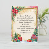 Twee kerstbomen kaart (Staand voorkant)