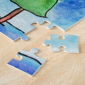 Twee kerstbomen legpuzzel (Zijkant)