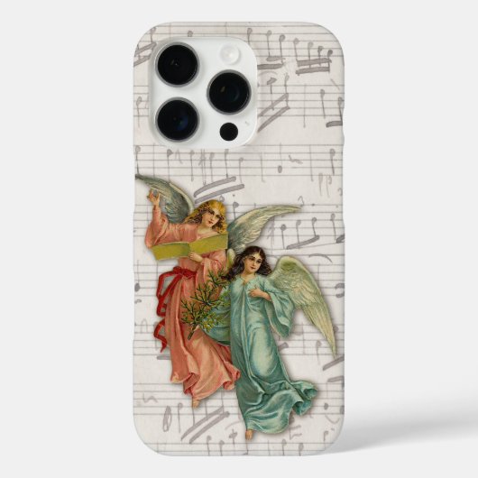 Twee kerstengelen - Victoriaans schroot Christelij Case-Mate iPhone Case (Achterkant)