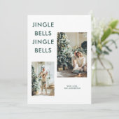 Twee kerstfoto's | Jingle Bells Jingle Bells (Staand voorkant)