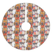 Twee kerstgekken kerstboom rok (Voorkant)