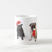 Twee kerstpugs koffiemok (Center)