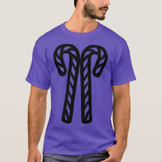 Twee kerstsnoeprietlijnen t-shirt