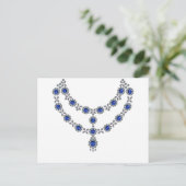 Twee Ketting voor Strand Sapphire Briefkaart (Staand voorkant)