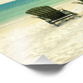 Twee Kiekenstoelen die het Zee overzien Foto Afdruk (Hoek)