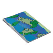 Twee kikkers patroon notitieboek (Rechterzijde)