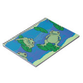 Twee kikkers patroon notitieboek (Linkerzijde)