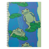 Twee kikkers patroon notitieboek (Voorkant)