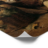 Twee kinderen die een meloen en druiven eten, 1645 poster (Hoek)