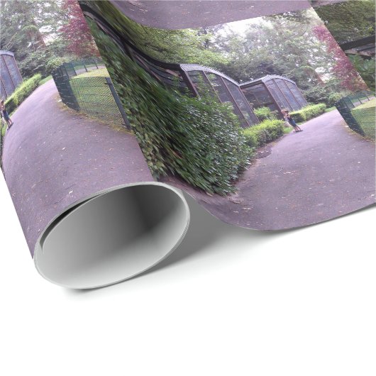 twee kinderen in het park cadeaupapier (Rol Hoek)