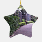 twee kinderen in het park keramisch ornament (Voorkant)