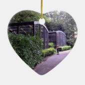 twee kinderen in het park keramisch ornament (Achterkant)