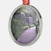 twee kinderen in het park metalen ornament (Links)