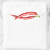 Twee kinderen ovale sticker (Tas)