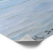 Twee kinderen peddelen bij Skagen Beach, PS Kroyer Poster (Hoek)