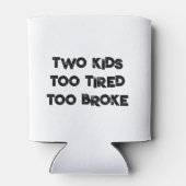 TWEE KINDEREN TE MOE OM KOELBOX TE BREKEN BLIKJESKOELER (Achterkant)