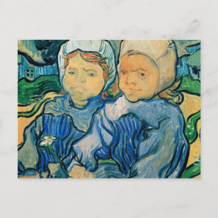 Twee kinderen van Gogh Fine Art Briefkaart
