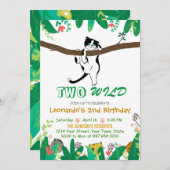 Twee Kinderen van Wild Kitty Cat Greenery, tweede Kaart (Voorkant / Achterkant)