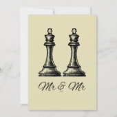 Twee Kings Gay Wedding Kaart (Voorkant)