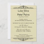 Twee Kings Gay Wedding Kaart (Achterkant)