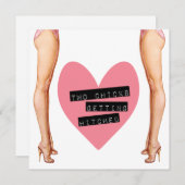 Twee kippen die gehitte lesbiennes krijgen kaart (Voorkant / Achterkant)