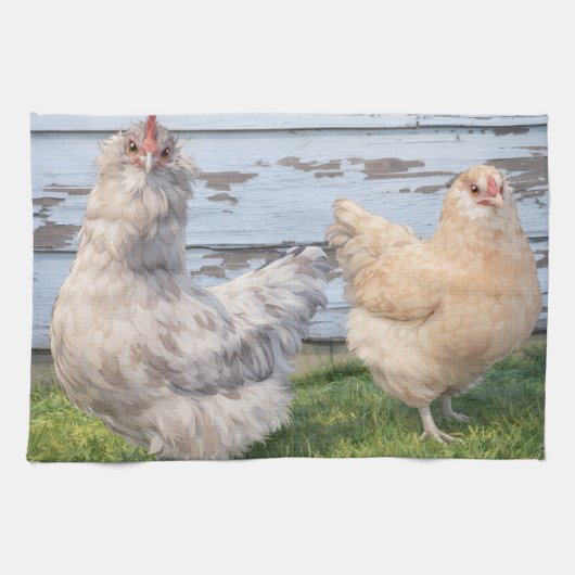 Twee Kippen Handdoek Boerderij (Horizontaal)
